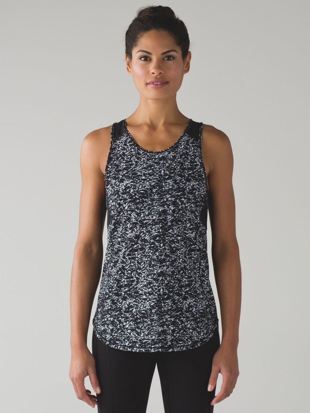 Lululemon Sculpt Tank II Iced Wave White Black / Black